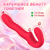 Vibrateur portable sans fil à double tête, stimulateur clitoridien, masseur pour femmes et couples