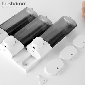 Leverancier Badkamer Handleiding Kunststof Op Maat 3-delige Douche Shampoo Dispenser Wandmontage 3-kamer Wandmontage Zeepdispenser voor Hotels - Product Image 6