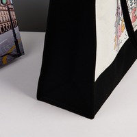 Sac fourre-tout réutilisable en toile écologique pour femme, faible MOQ, avec logo personnalisé imprimé et motif