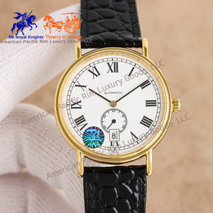 นาฬิกาควอตซ์หรูสำหรับผู้ชาย Longnes 2025 สายหนังสไตล์ธุรกิจ หน้าปัดเรียบง่าย ดีไซน์สร้างสรรค์ กันน้ำ 50 เมตร ตัวเรือนสแตนเลสสตีล 316L - Product Image 4