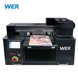 Cheap A4 size uv flatbed printer golf ball printer for sale pen logo printing machine customized wedding card printing