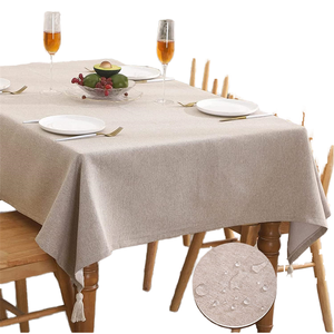 Hiện Đại Đơn Giản Nhà Sử Dụng Khăn Trải Bàn Đặt Handmade Trong Màu Hồng Màu Xám Đồng Bằng Màu Sắc Không Thấm Nước Và Oilproof Bảng Vải - Product Image 1