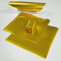 Feuilles de papier aluminium laminé pour emballage de barres chocolatées, idéal pour la décoration de cadeaux de mariage, de fête et d'anniversaire