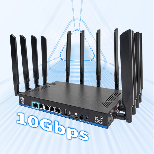 5G WiFi 7 Router Dual Sim Card Slot Quad Core CPU 1.8GHz Dual Sim 2.5G WAN Port Mesh Wireless Router