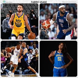 Venta al por mayor de secado rápido 100% de poliéster ropa deportiva tela de malla de ojo de pájaro telas de malla para <span class=keywords><strong>NBA</strong></span> Jersey - Product Image 5
