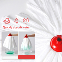 KOOCCA 150g Serpillère en coton non tissé pour le nettoyage des sols domestiques, de la cuisine, serpillère humide et sèche