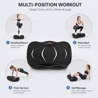 Plateforme vibrante de sport en ABS de haute qualité avec 99 niveaux de vitesse et bandes de résistance pour le tonification corporelle à domicile
