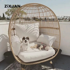 Vente chaude Chaise Oeuf En Rotin Suspendue En Plein Air Loisirs Osier Jardin Chaise Longue Chaise Oeuf - Product Image 3