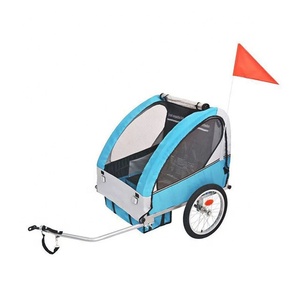 Remolque de bicicleta plegable resistente al aire libre para niños - Product Image 5