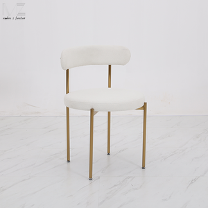 कॉर्डिक इतालवी गोल संगमरमर रसोई रसोई कमरे के लिए सरल आधुनिक लक्जरी सिंइंड स्टोन डाइनिंग टेबल सेट - Product Image 5