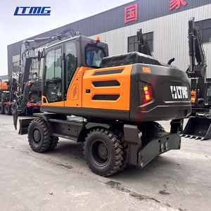 Excavadora con motor diésel de alto rendimiento LTMG Ripper, excavadora de ruedas de 18 toneladas para construcción de carreteras - Product Image 2