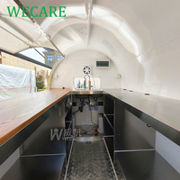 Wecare Petit chariot à café Remorque à glaces Mini snack-bar Camions de restauration Remorque de restauration