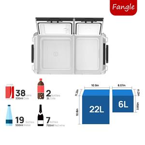 ตู้เย็น30L DC 12V 24V สำหรับตั้งแคมป์ตู้เย็นในรถยนต์ไฟฟ้าพร้อมแบตเตอรี่ตู้เย็นพลังงานแสงอาทิตย์ - Product Image 4