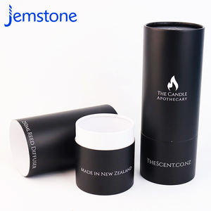 กล่องทรงกระบอกสำหรับบรรจุภัณฑ์น้ำหอมแบบเป็นมิตรต่อสิ่งแวดล้อม ทำจากกระดาษแข็งสีดำ - Product Image 4