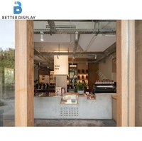 Meubles de café de haute qualité, comptoir de bar en marbre pour la décoration moderne des cafés