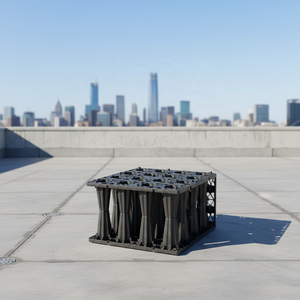 Système de récupération des eaux pluviales souterraines géocellulaires : Grand chemin de circulation compressible, <span class=keywords><strong>allée</strong></span>, voie de circulation et voie d'accès pour véhicules d'incendie - Product Image 2