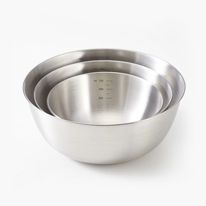 Stainless Steel Salad Bowl Large Size For Home Use Fruit And Noodle Bowl Solid Color - Product Image 3