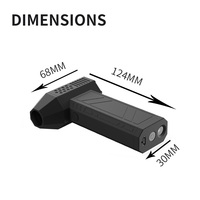 CROSSGUN X3 Mini ventilateur industriel haute vitesse 130000RPM, souffleur d'air puissant, turbo, sans fil, sécheur de voiture, aspirateur 5000mAh