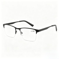 Lunettes de lecture YANA anti-rayures, demi-cerclées, en métal, style professionnel unisexe, avec étui à lunettes, logo personnalisé, OEM ODM, modèle A006