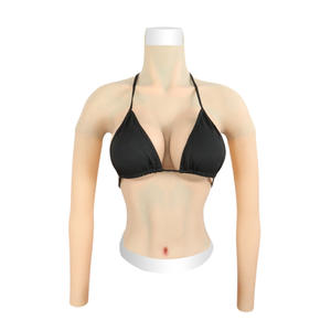 Penjualan laris permainan peran Transvestite pria disamungkan sebagai perempuan baru lengan panjang setengah tubuh silikon prostesis payudara - Product Image 1