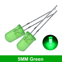 5MM série complète LED rouge bleu blanc jaune vert diode électroluminescente courte longueur de broche 18MM DIP LED perles F5