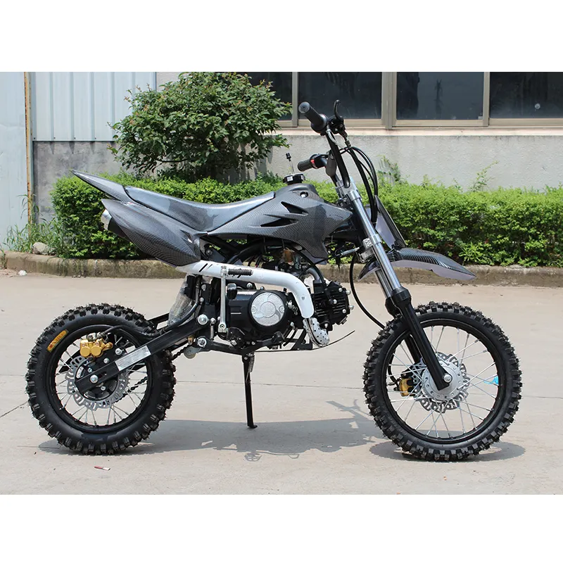 オフロードオートバイ中国の安いクロスミニダートバイク14-12ホイール125ccガス駆動スポーツ125ccダートバイク