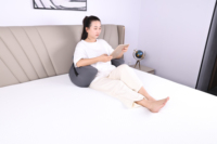 Almohada de descanso en cama de lectura con respaldo grande gris oscuro con brazos, relleno de espuma de felpa, almohada elástica para quitar el cuello para leer y ver la televisión