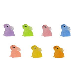 Lanshuo - Miniatura de Conejo de Orejas Caídas de Resina, Accesorio de Joyería, Juguete de Manualidades de Dibujos Animados para Niños de 7 a 12 Años - Product Image 4