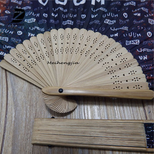 Chino barato papel <span class=keywords><strong>de</strong></span> bambú plegable ventilador <span class=keywords><strong>de</strong></span> <span class=keywords><strong>mano</strong></span> para la pintura - Product Image 5