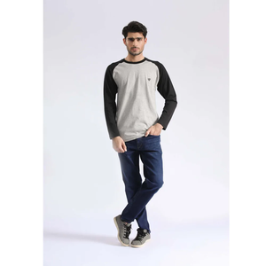 T-shirts à col roulé de haute qualité, à séchage rapide, très vendus, surdimensionnés, à manches longues, couleur noire unie, respirants, formels pour hommes - Product Image 2