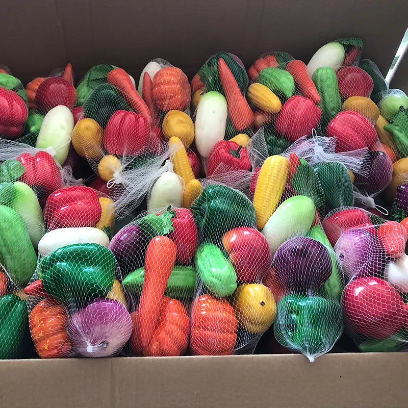 Großhandel realistische künstliche Früchte und Gemüse künstliche Kunststoff-Früchte für Hochzeit Party Heimdekoration