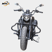 Barre de protection moteur en acier à haute teneur en carbone MTLX pour moto, pare-chocs de protection contre les chutes, compatible Benda Black Flag 600