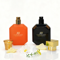 Boîte-cadeau avec impression de logo sur surface de couleur personnalisée, bouteille en verre transparente, emballage intégré, personnalisation de l'emballage, conception d'emballage de marque
