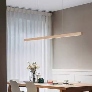 Suspensions LED Modernes en <span class=keywords><strong>Bois</strong></span>, Lustres Minimalistes en <span class=keywords><strong>Bois</strong></span>, Éclairage Accroché pour Salle à Manger, Bureau <span class=keywords><strong>et</strong></span> Bar, <span class=keywords><strong>Luminaire</strong></span> Suspendu - Product Image 3