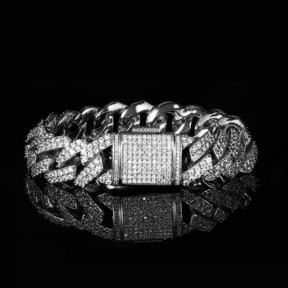White gold (width 15mm) - bracelet 7 inches (length 17.78cm)