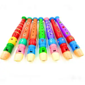 Colorful Children Learning Well Designed Wooden Plastic Kids Piccolo Musical Instrument Early Education Toy