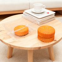 Plateau à gâteaux jetable rectangulaire en plastique transparent PET pour boîtes d'emballage de biscuits et de biscuits Plateaux en plastique transparent