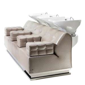 حوض أثاث محل حلاقة الشعر صالون الغسيل العكسي كراسي مزدوجة الشامبو كرسي الشامبو عاء - Product Image 1