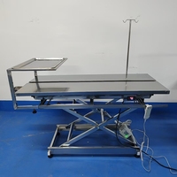Table de chirurgie vétérinaire électrique, équipement chirurgical, table d'opération en acier inoxydable à plateau en V pour chien et chat