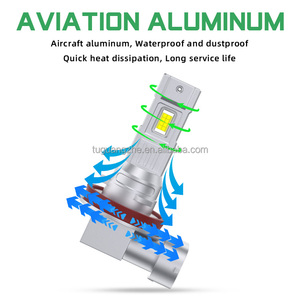 Tgz Led xe đèn pha IP67 không thấm nước CSP 3570 chip H11 9005/HB3 9006/HB4 thân thiện với môi bóng đèn - Product Image 4