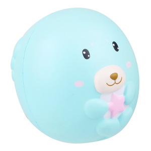 Cute Cartoon Dolphin PU Soft <b>Squishy</b> Toy For Promotional Activities - Product Image 1