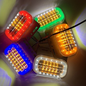 Camion <span class=keywords><strong>remorque</strong></span> côté lampe LED 24V cascade clignotants feux <span class=keywords><strong>de</strong></span> sol Guide <span class=keywords><strong>eau</strong></span> réglage cuivre Rivets multicolore étanche - Product Image 6