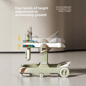 Nuevo Modelo de Andador Plegable Multifuncional para Bebés de 0 a 3 Años, Anti-O-leg, Anti-Vuelco, con Música, Altura Ajustable, Carga de 10 kg - Product Image 6