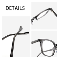 Fabricants de lunettes à monture en acétate marron avec design de marque optique vintage lunettes de lecture à lumière bleue pour hommes