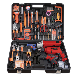 Set <span class=keywords><strong>Trapano</strong></span> a Percussione con Valigetta Utensili Manuali Macchina per Foratura Elettrica Attrezzi Elettrici <span class=keywords><strong>Trapano</strong></span> a Percussione Krain 550W - Product Image 1