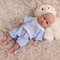 Boneka Bayi Reborn Mini 6,5 Inci Gadis Manis Tubuh Silikon Penuh Hadiah Terbaik untuk Anak-anak