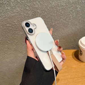 Custodia Protettiva Rigida Trasparente in PC Magnetico Tipo C con Cinturino da Polso per <span class=keywords><strong>iPhone</strong></span> 16 Pro Max, Compatibile con <span class=keywords><strong>iPhone</strong></span> 16, 15, 17 Pro - Product Image 6
