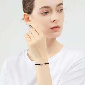 ชุดสร้อยข้อมืออินฟินิตี้นำโชคจำนวน8ชิ้นเครื่อ<span class=keywords><strong>ง</strong></span>ประดับมือคู่สีขาวสีดำแบบปรับได้ - Product Image 2