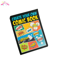 Services d'impression personnalisée en gros de livres brochés, livres de croquis à couverture souple avec reliure verticale et de livres de bandes dessinées vierges avec de nombreux modèles