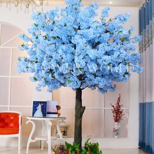Décoration de mariage faux arbre floral <span class=keywords><strong>japonais</strong></span> Sakura 3m 8ft 10 ft rouge coloré soie artificielle fleur de <span class=keywords><strong>cerisier</strong></span> arbre à vendre - Product Image 2